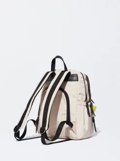 Nylon Backpack With Pendant|Parfois Online