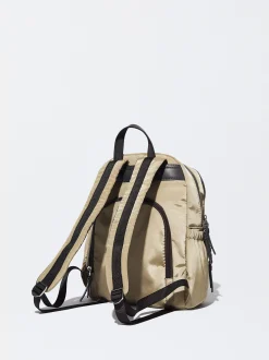 Nylon Backpack With Pendant|Parfois Outlet