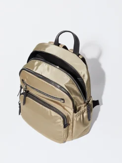 Nylon Backpack With Pendant|Parfois Outlet