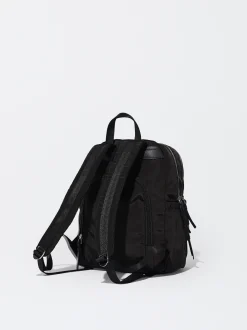 Nylon Backpack With Pendant|Parfois Cheap