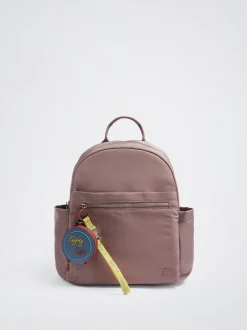 Nylon Backpack With Pendant|Parfois Online
