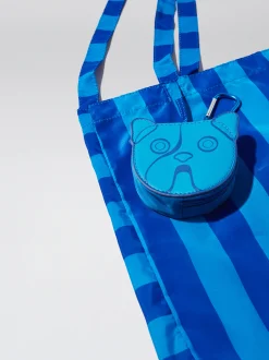Nylon Tote Bag With Stripes|Parfois Discount