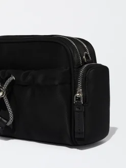Nylon-Effect Crossbody Bag|Parfois Online