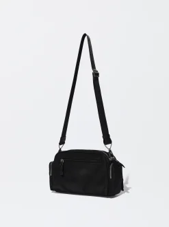Nylon-Effect Crossbody Bag|Parfois Online