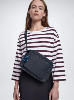 Nylon-Effect Crossbody Bag|Parfois Online