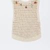 Open Knit Vest With Appliqus|Parfois Online