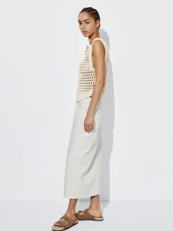 Open Knit Vest With Appliqus|Parfois Online