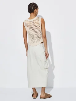 Open Knit Vest With Appliqus|Parfois Online