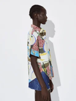 Organic Cotton Printed Shirt|Parfois Sale