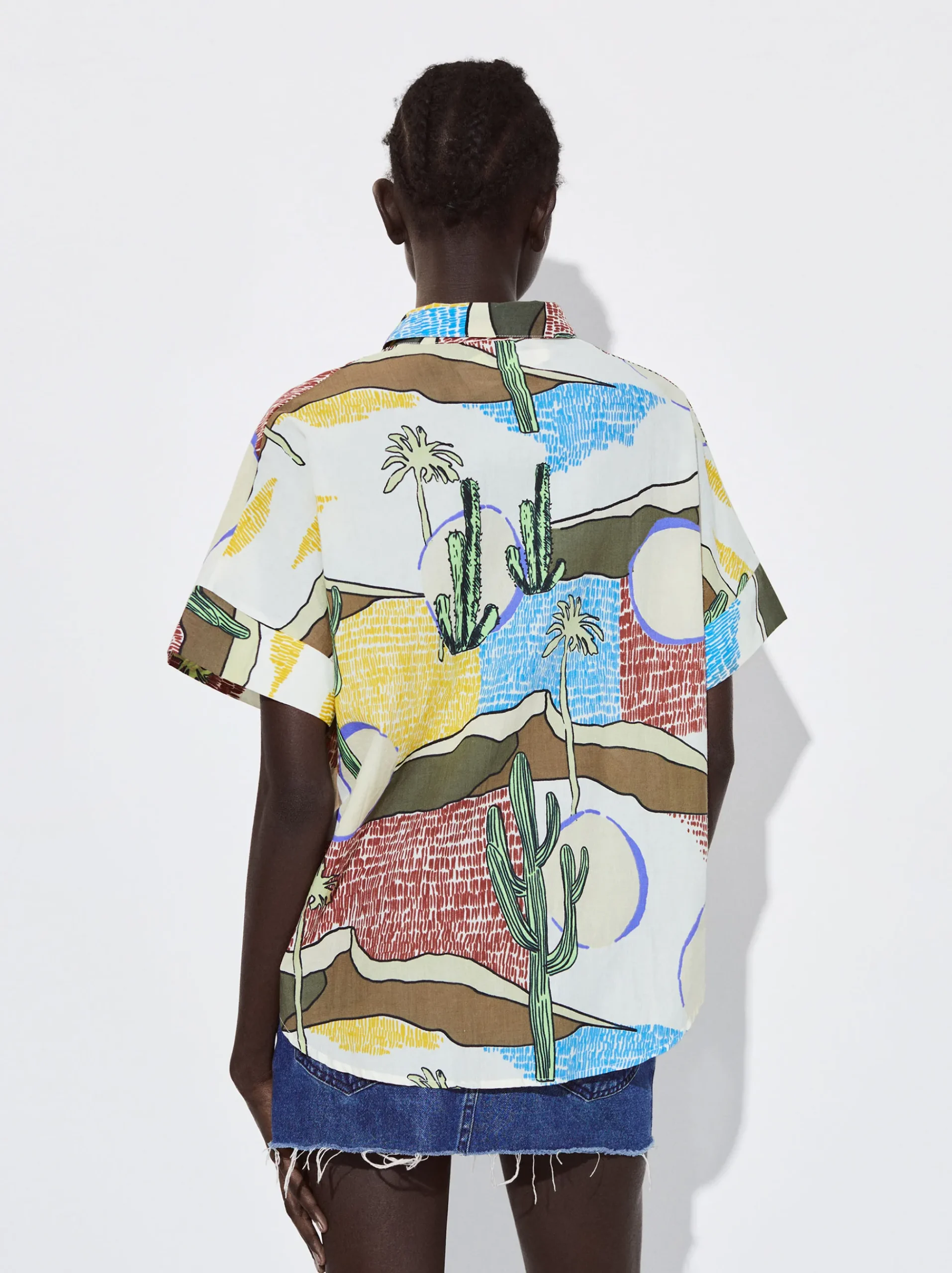 Organic Cotton Printed Shirt|Parfois Sale