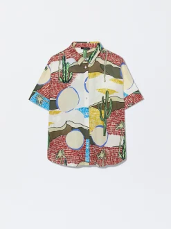 Organic Cotton Printed Shirt|Parfois Sale