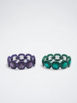 Pack Of Bracelets With Crystals|Parfois Flash Sale