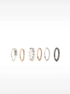 Pack Of Multi-Finished Rings|Parfois Best Sale