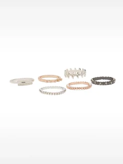 Pack Of Multi-Finished Rings|Parfois Best Sale