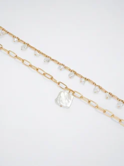 Pack Of Necklaces With Freshwater Pearl|Parfois Outlet