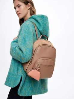 Patchwork Backpack With Pendant|Parfois Cheap