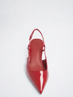 Patent Finish Slingback High Heel Shoes|Parfois Online