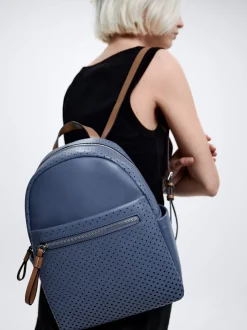 Perforated Detail Backpack|Parfois Fashion