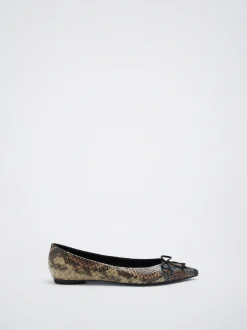 Pointy Ballerina With Bow|Parfois Store