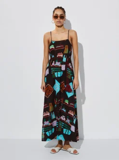 Printed Cotton Dress|Parfois Sale