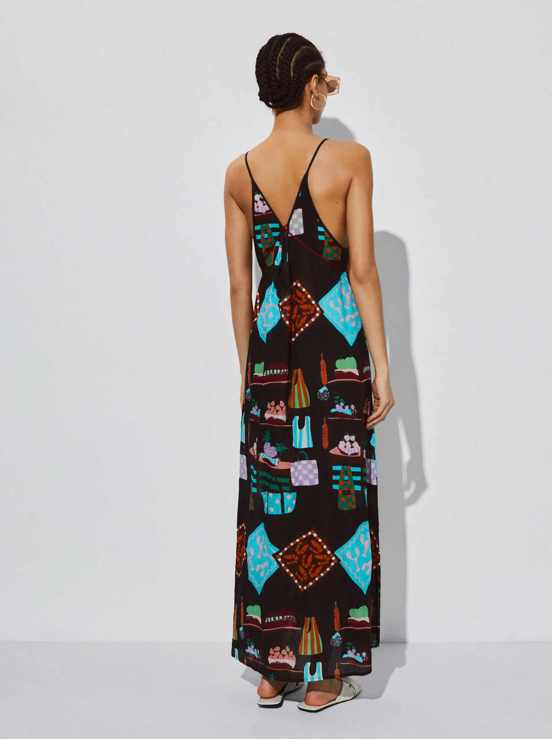 Printed Cotton Dress|Parfois Sale