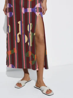 Printed Midi Dress|Parfois Store