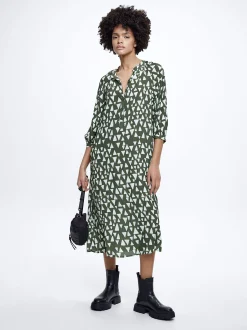 Printed Midi Dress|Parfois Fashion
