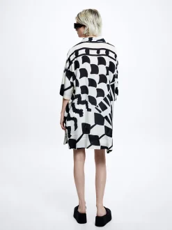 Printed Modal Shirt Dress|Parfois Cheap
