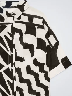 Printed Modal Shirt Dress|Parfois Cheap