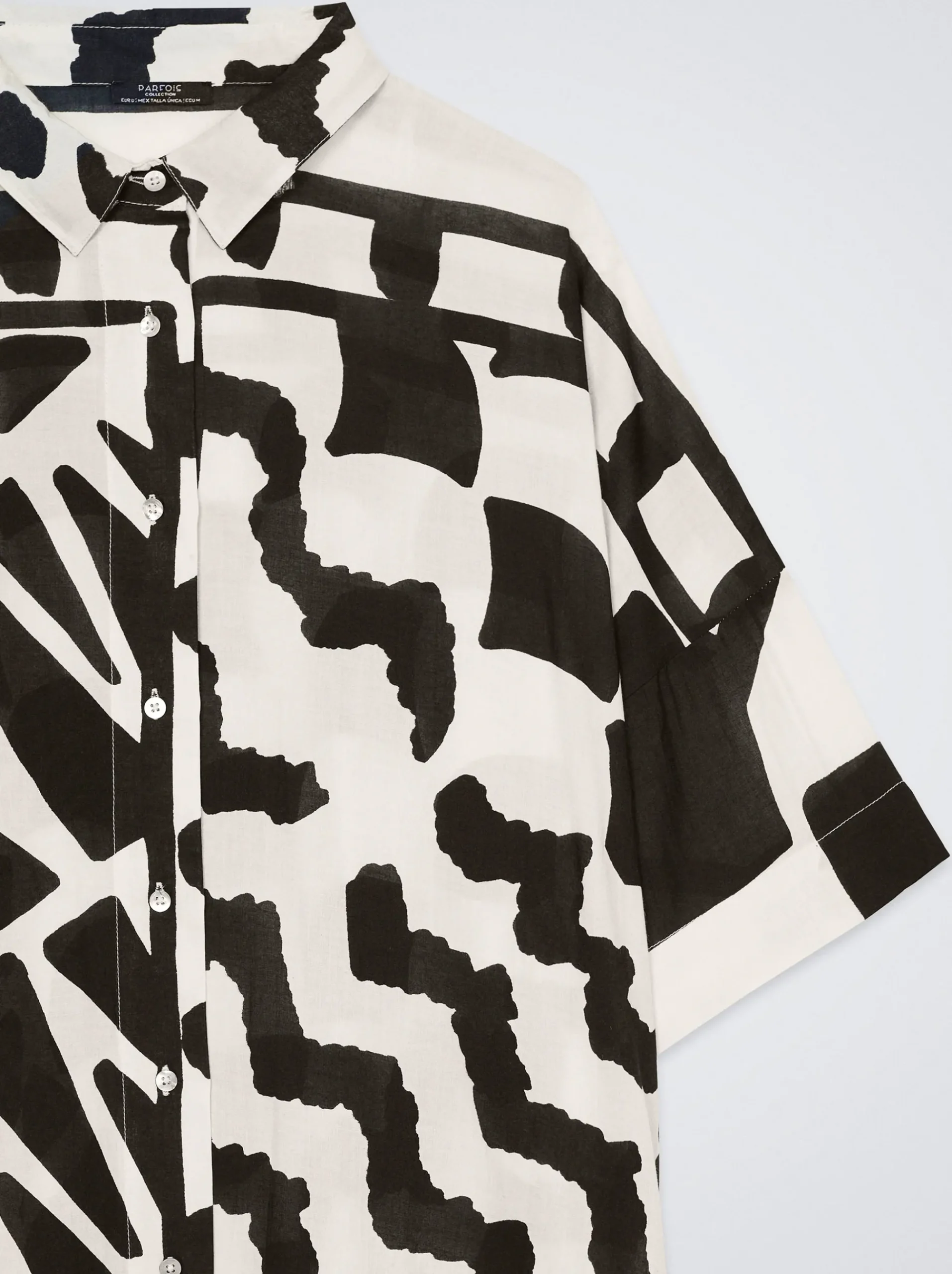 Printed Modal Shirt Dress|Parfois Cheap