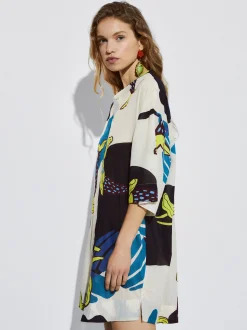Printed Shirt Dress|Parfois Outlet