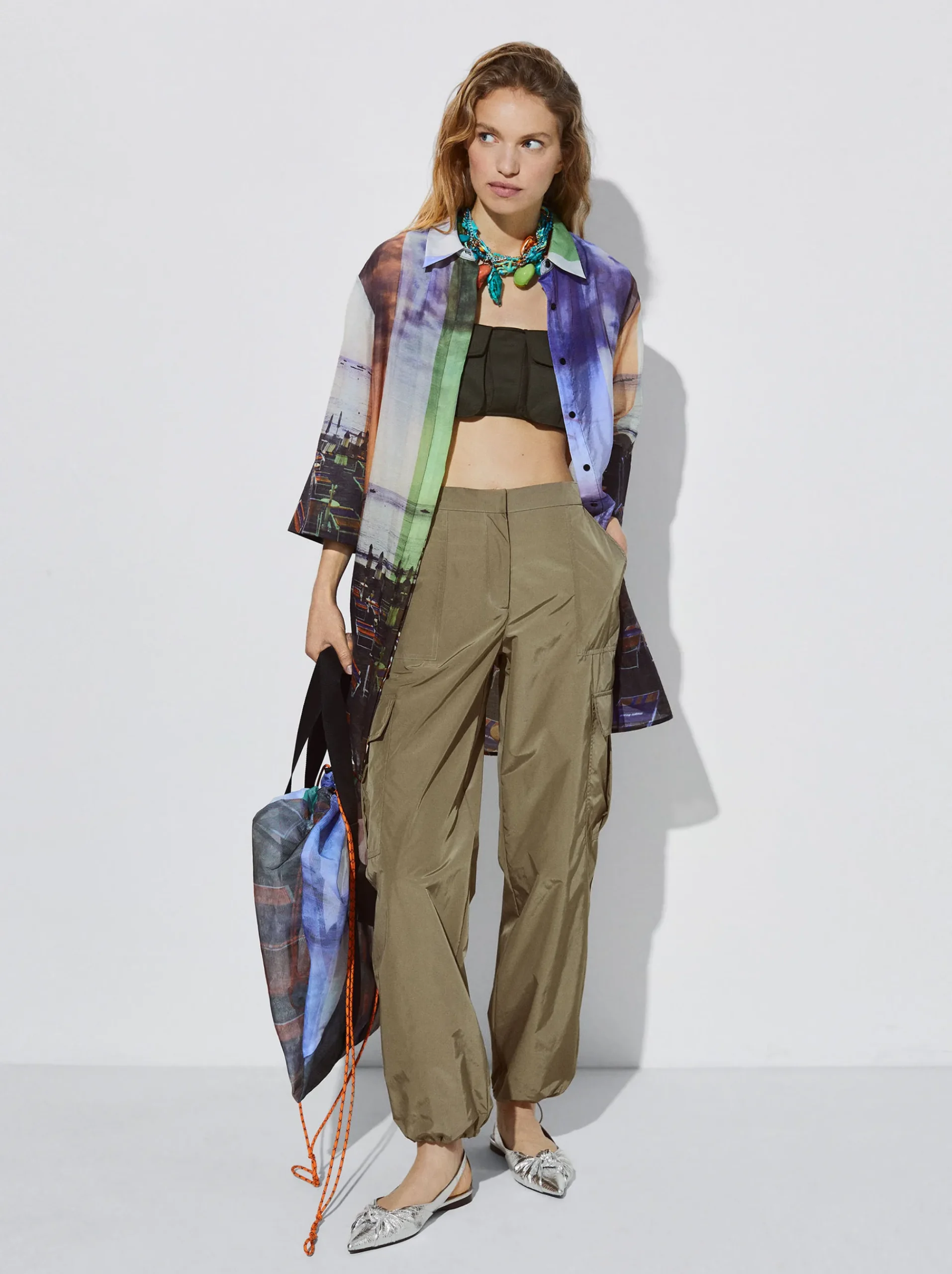 Printed Shirt Dress|Parfois Store