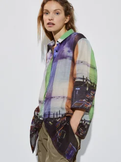 Printed Shirt Dress|Parfois Store