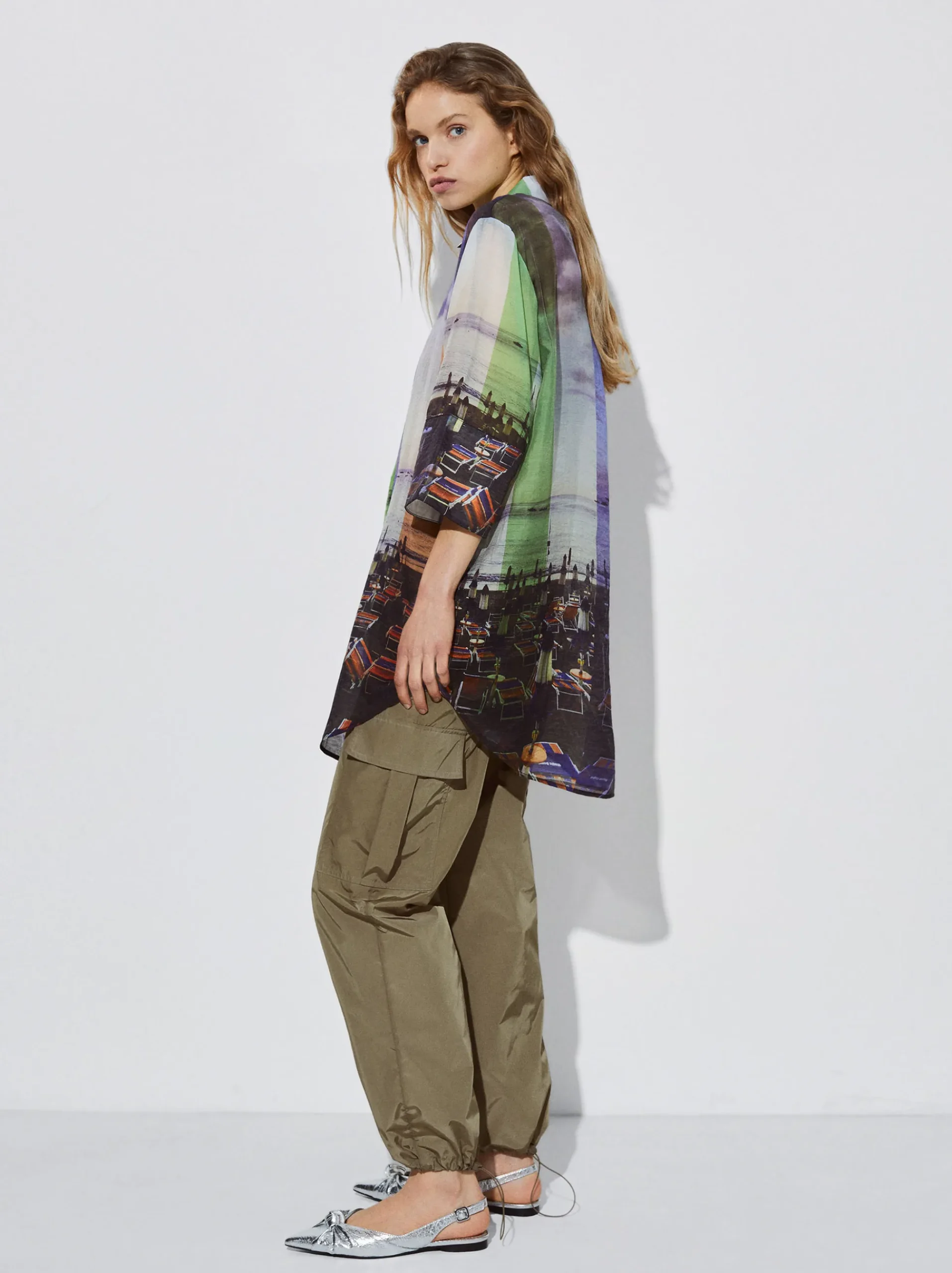 Printed Shirt Dress|Parfois Store
