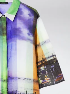 Printed Shirt Dress|Parfois Store
