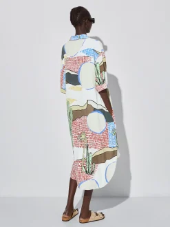 Printed Shirt Dress|Parfois New