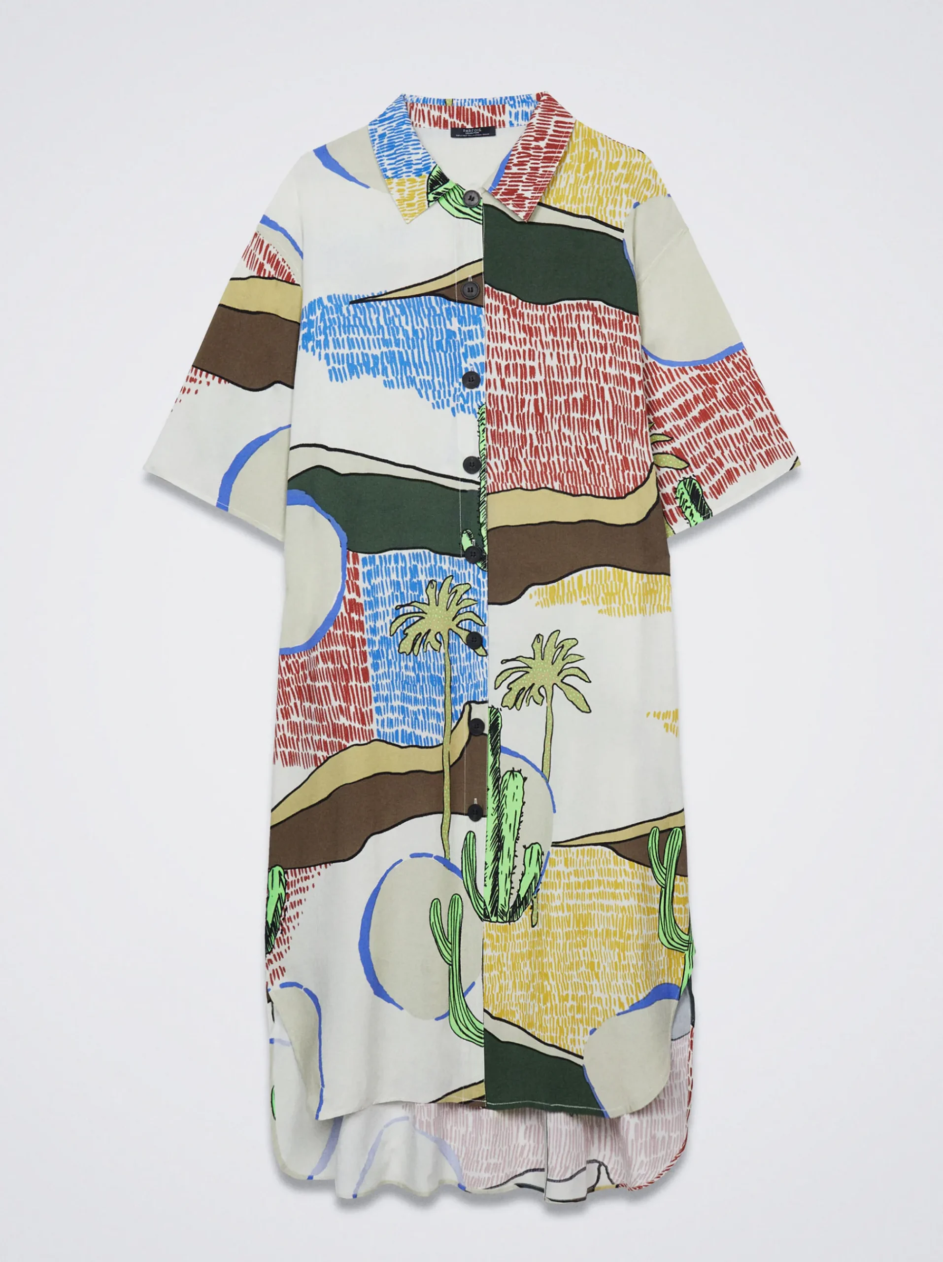 Printed Shirt Dress|Parfois New