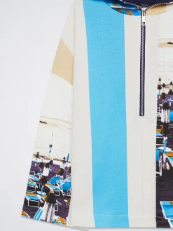 Printed Sweater With Hood|Parfois Shop
