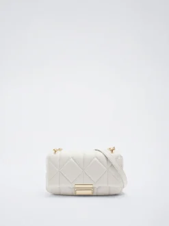 Quilted Crossbody Bag With Chain|Parfois Online