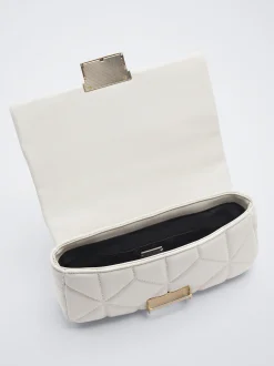 Quilted Crossbody Bag With Chain|Parfois Online