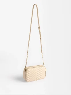 Quilted Crossbody Bag With Chain|Parfois Cheap