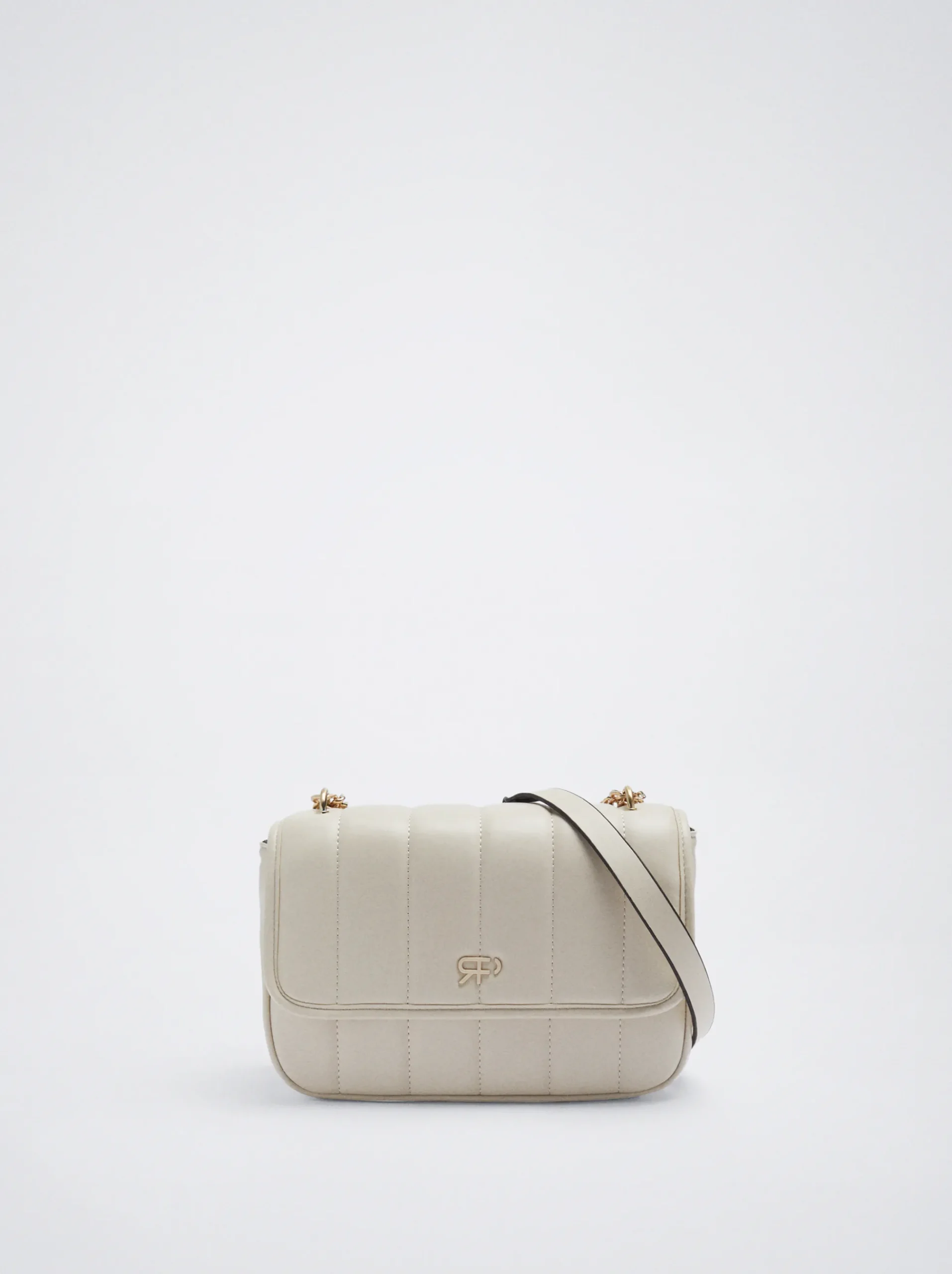 Quilted Crossbody Bag With Chain|Parfois Clearance