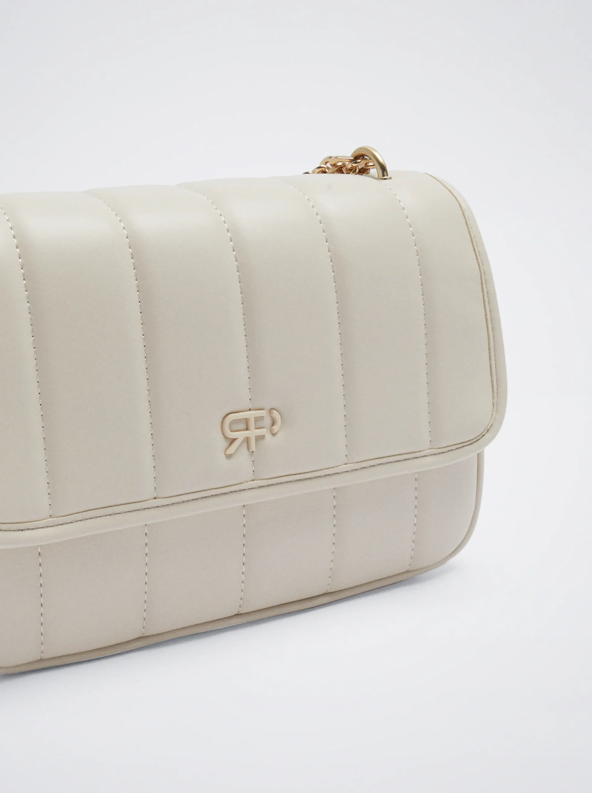Quilted Crossbody Bag With Chain|Parfois Clearance