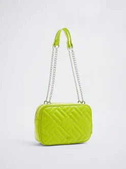 Quilted Crossbody Bag With Chain|Parfois Store