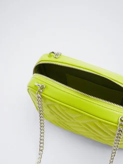Quilted Crossbody Bag With Chain|Parfois Store