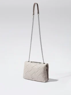 Quilted Crossbody Bag With Chain|Parfois Shop