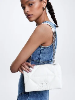 Quilted Crossbody Bag With Chain|Parfois Discount