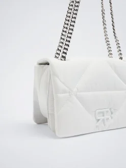 Quilted Crossbody Bag With Chain|Parfois Discount
