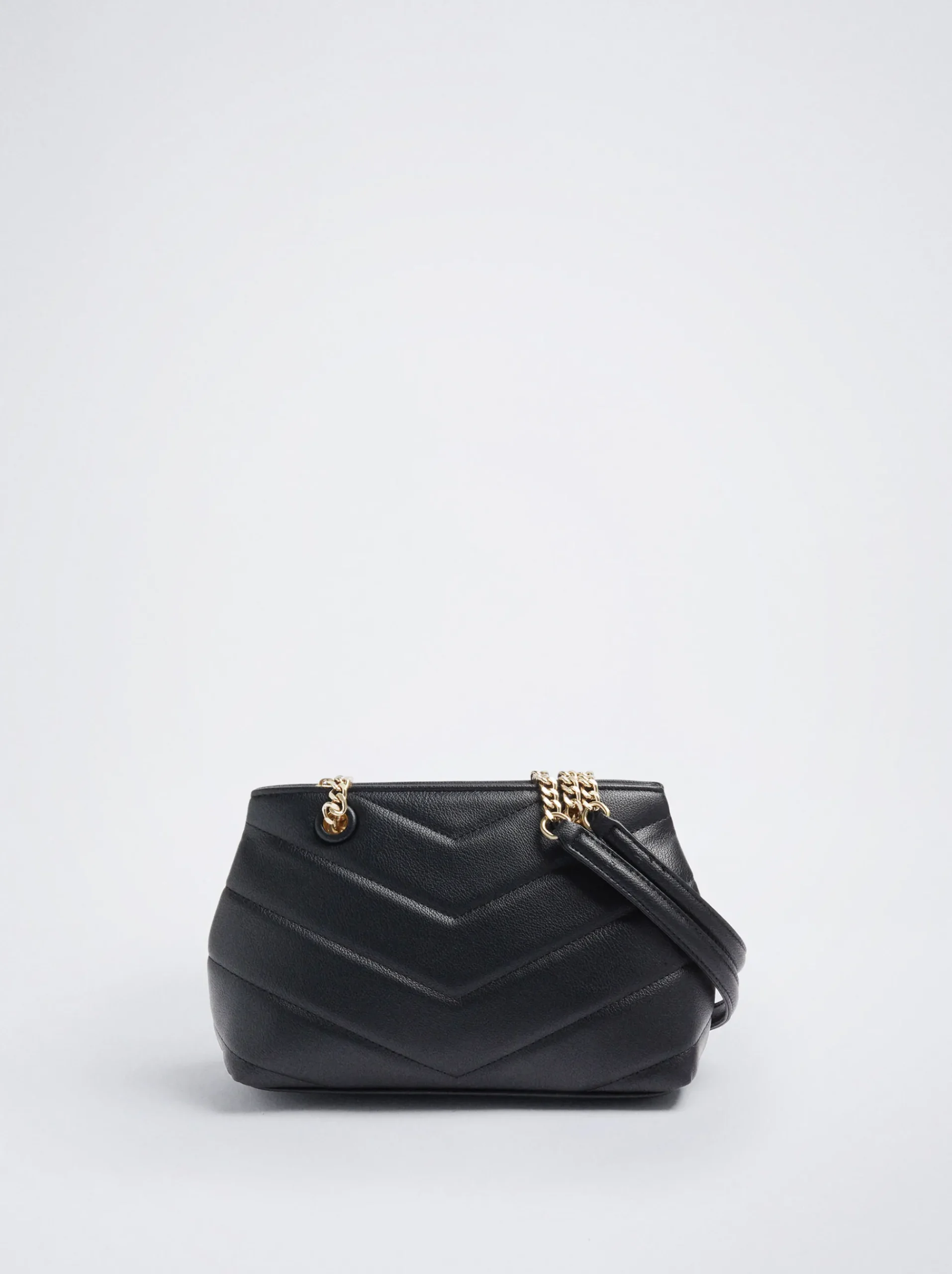 Quilted Crossbody Bag With Chain|Parfois New