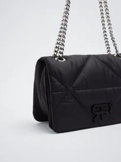 Quilted Crossbody Bag With Chain|Parfois Hot